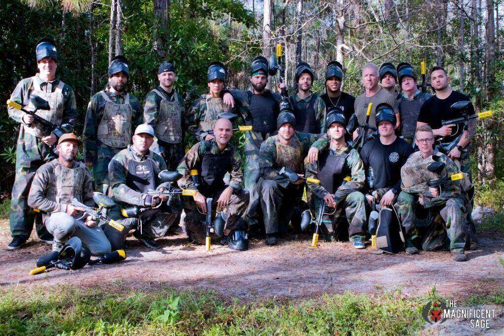 Player in tactical gear at XPlex Paintball and Airsoft in DeLand, FL
